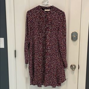 Tory Burch drop waist pleated front dress